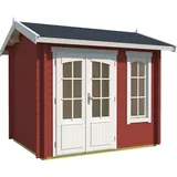 Lasita Maja Alex 2,5 x 2,0 m rot inkl. Fussbodenbretter