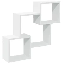 vidaXL Wandschrank Holzwerkstoff 78x18x71 cm Weiß