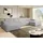 beautysofa Ecksofa PEDRO U XL, breite Ottomane, Farbe: Hellgrau (Raven06) - Hellgrau