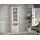 Forte Vitrine Duro 71,2 x 41,3 x 212 cm Weiß