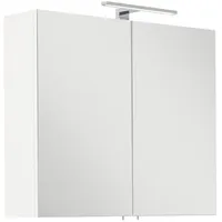 Magnolia home Spiegelschrank SANTINI 75 weiss inkl. LED-Lampe