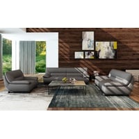 JVmoebel Sofa Leder Couch Polster Garnitur 3+2 Sitzer Couchen Sofas Garnituren, Made in Europe grau