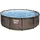 BESTWAY Steel Pro Max Frame Pool Set 366 x 100 cm rattanoptik inkl. Filterpumpe + Poolleiter