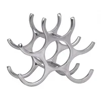 KADIMA DESIGN Weinregal 29 x 14 x 24 cm Silber