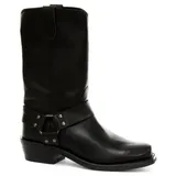 Grinders Renegade Hoch Schwarz Unisex Lederstiefel Cowboy-Western Motorradfahrer Hohe Stiefel 46 - 46 EU