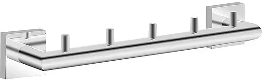Hakenleiste Elean mit 5 Haken, Messing verchromt - 93 136 25