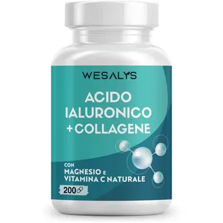 WESALYS® Acido Ialuronico + Collagene - Integratore alimentare per la