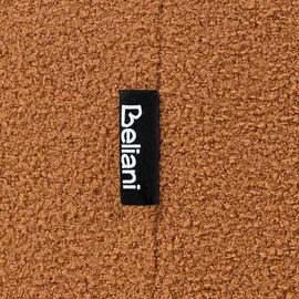 Beliani Hocker Canby Bouclé 43 x 38 x 43 cm Orange