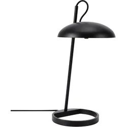 Tischleuchte "Versale", schwarz, Ø 22,00cm H: 45,00cm, DESIGN FOR THE PEOPLE, Lampen, Skandinavischer Minimalismus, weiche Form mit Kontrastdetail