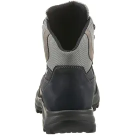 WALDLÄUFER Schnürboots WALDLÄUFER "HOLLY", Damen, Gr. 4,5 (37,5), schwarz (schwarz, beige), Nubukleder, Textil, kontrastfarbene Details, Schuhe Schnürboots, Outdoor, Trekking, Schnürschuh mit TEX-Membran, H-Weite