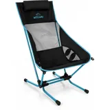 normani Campingstuhl Campingstuhl Witchai, Ultraleichter Strandstuhl Beachchair bis 150 kg Outdoorstuhl blau