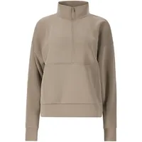ATHLECIA Sweatshirt Half Zip Beige/Braun 42