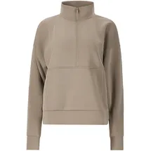 ATHLECIA Sweatshirt Half Zip Beige/Braun 42