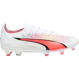 Puma Ultra Ultimate FG/AG Fußballschuhe 01 white/black/fire orchid 40.5
