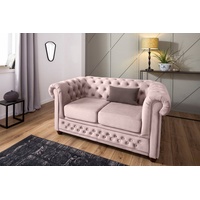 Home Affaire Chesterfield-Sofa »New Castle«, mit hochwertiger Knopfheftung in Chesterfield-Design, B/T/H: 1488672 rosa