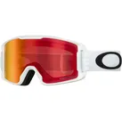 Oakley Kinder Line Miner Youth Prizm Skibrille (Größe One Size, matte white/prizm snow torch)