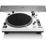Lenco L-3810WH Plattenspieler mit Direktantrieb - DJ Plattenspieler - 33/45 U/min - Pitch-Control - Magnet-Tonabnehmer-System - Nadelbeleuchtung - Pitch-Control - weiß