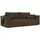 idohome Schlafcouch Cord 3-Sitzer Braun