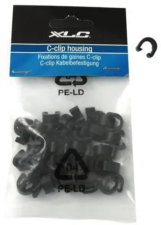 Preisvergleich Produktbild XLC Aussenhüllenclip BR-X30 Beutel, schwarz (50er Pack)