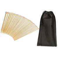 Relaxdays Stricknadelset Nadel, Beige