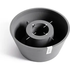 Ecopots Ecopots, Weihnachtsbaumständer robust - handgefertigt bis 3m Bäume Ø50cm UV-beständig rund grau