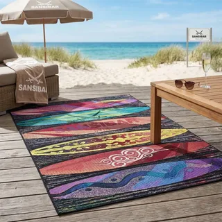 Sansibar Sylt Outdoorteppich, Mehrfarbig, Textil, Sport, Rechteckig, 300x400 cm, Oeko-Tex®, für Fußbodenheizung geeignet, Teppiche & Böden, Teppiche, Outdoorteppiche