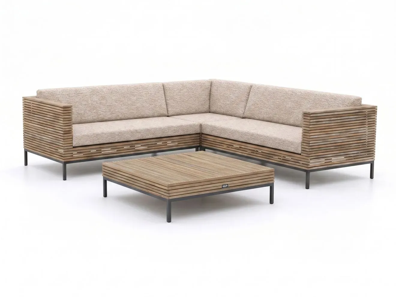 ROUGH-D Ecklounge-Set 4-teilig 5-Sitzer