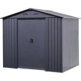 Floraworld Gartenhaus 2 x 2,36 m Anthrazit