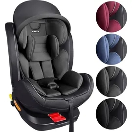 XOMAX XZ-16 Kindersitz drehbar 360° mit ISOFIX und Liegefunktion I mitwachsend I 0-36 kg, 0-12 Jahre, Gruppe 0/1/2/3 I 5-Punkt-Gurt und 3-Punkt-Gurt I Bezug abnehmbar, waschbar I ECE i-Size 129R