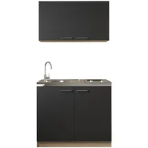 Respekta Merle Miniküche Elektrokochfeld links schwarz