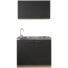 Respekta Merle Miniküche Elektrokochfeld links schwarz