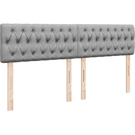 vidaXL Boxspringbett 180 x 200 cm Hellgrau