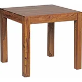 FineBuy Esstisch Massivholz Sheesham Esszimmer-Tisch Küchentisch Landhaus-Stil - 2 Jahre Gewährleistung - mind. 14 Tage Rückgaberecht - Braun