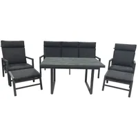 Greemotion Canberra Set 6-tlg. Schwarz/Grau