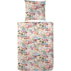 Bettwäsche » Perkal-Bettwäsche Ernesta«, mit einem verspielten Blumendesign, 88748912-0 rot 1 St.