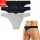 H.I.S. String blau/grau/schwarz XXL 3er Pack