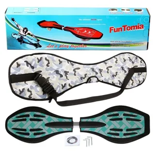 FunTomia Waveboard Waveboard mit Mach1 ABEC-9 Kugellager, LED Rollen & Tragetasche