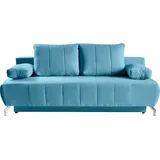 werk2 Schlafsofa »Troya Bettsofa mit Bettkasten und Federkern, Breite 210cm«, 2-Sitzer Sofa und Schlafcouch mit Federkern & Bettkasten