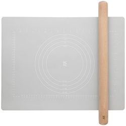 RIG-TIG by Stelton - Bake-It Teigrolle und Backunterlage, hellgrau