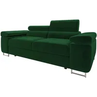 Mirjan24 Sofa, Grün, Textil, 2-Sitzer, Rechteckig, 198x90x102 cm, Wohnzimmer,