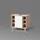 livinity Waschbeckenunterschrank Fucino 60 x 54 cm Braun