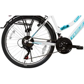 Rezzak 24 Zoll RH 42 cm weiß/türkis
