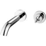 Badezimmer-Wasserhahn, Wand-Waschtischarmatur für heißes und kaltes Wasser, verdeckter Waschtischmischer, integrierter Waschtisch-Wasserhahn aus