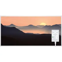 Heidenfeld Infrarotheizung HF-HP105, mit Bild, 16 Motive, 10 J. Garantie, Thermostat, Wandmontage (800 Watt, Sonnenaufgang)