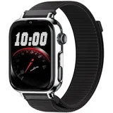 SaveFamily SaveWatch Plus 2 GPS+Cellular 49,8 mm Silber Stoffarmband Black Night