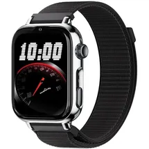 SaveFamily SaveWatch Plus 2 GPS+Cellular 49,8 mm Silber Stoffarmband Black Night