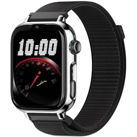 SaveFamily SaveWatch Plus 2 GPS+Cellular 49,8 mm Silber Stoffarmband Black Night