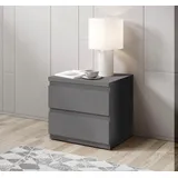SchlafKONTOR Nachtschrank Olli 45 x 43,6 x 38 cm Grau