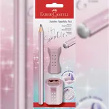 Faber-Castell Bleistift Sparkle Jumbo 3 St. mehrfarbig