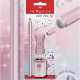 Faber-Castell Bleistift Sparkle Jumbo 3 St. mehrfarbig